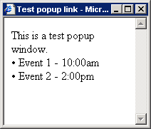 A Test Popup Link